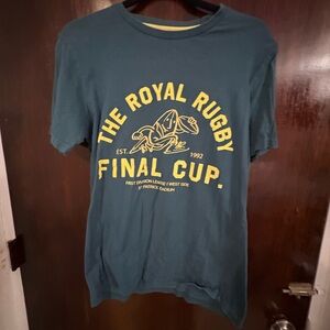 Bundle 3 for $25. Denim & Flower Teal and Yellow Graphic Tee. Size Small.